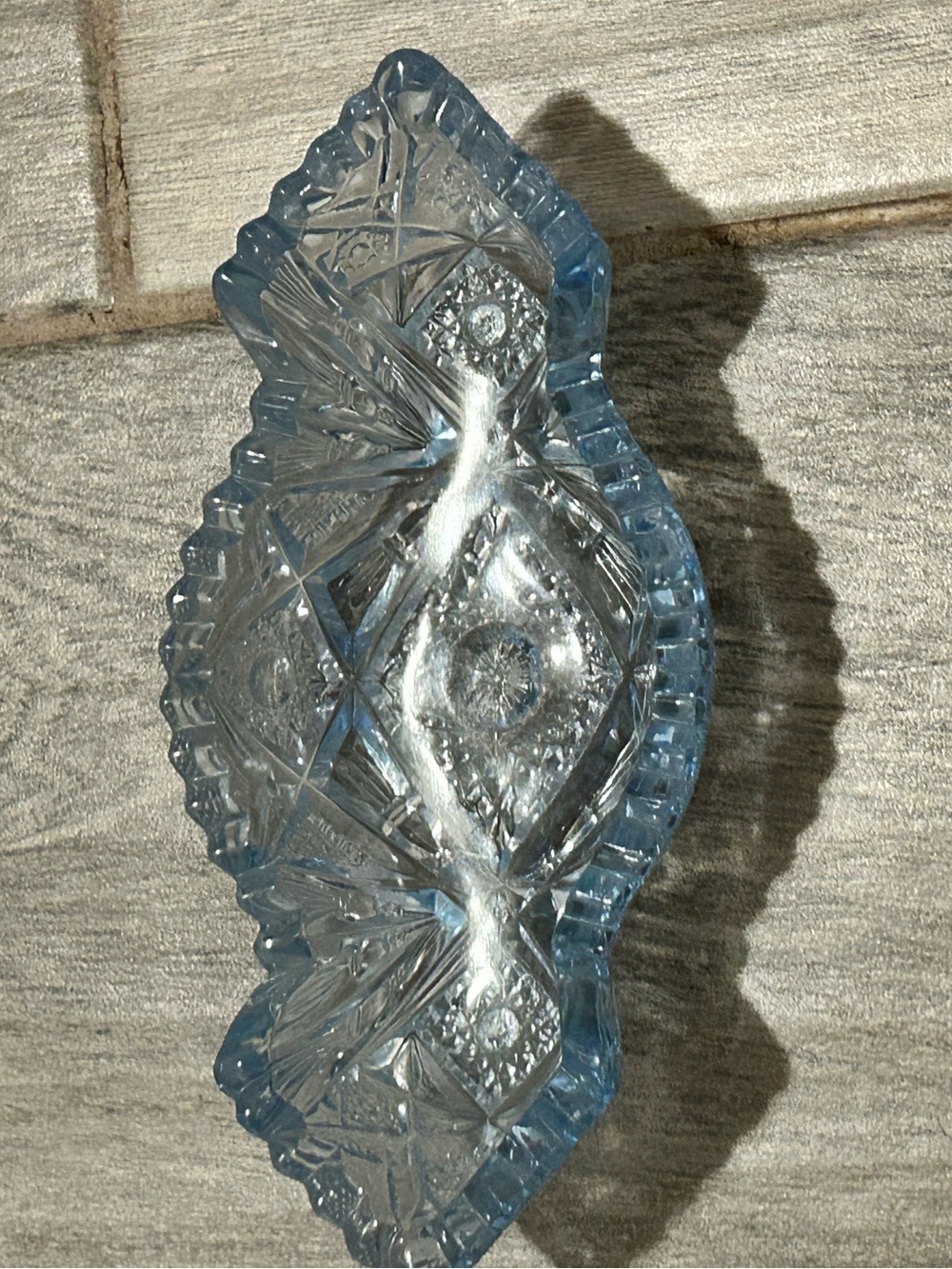 Imperial Glass Company serving dish- blue